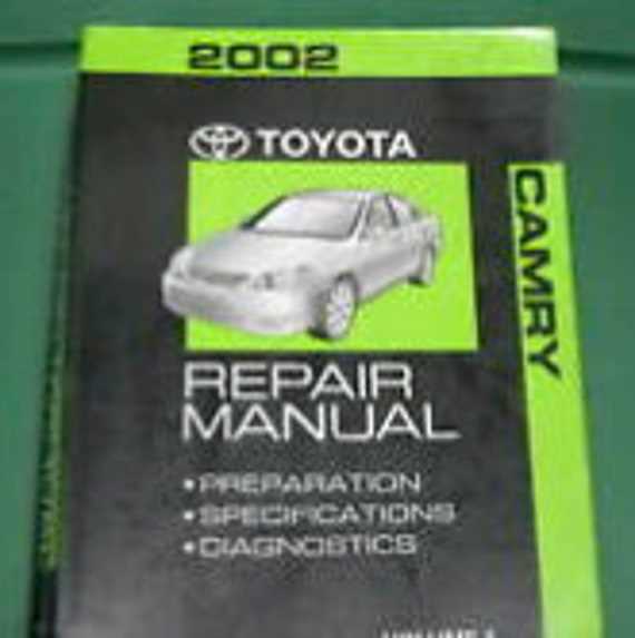 toyota camry factory repair manual