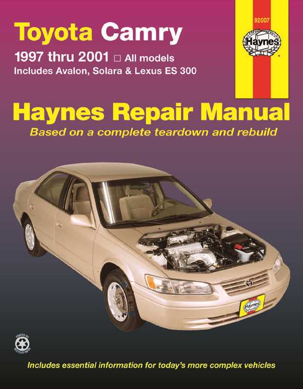 toyota camry repair manual