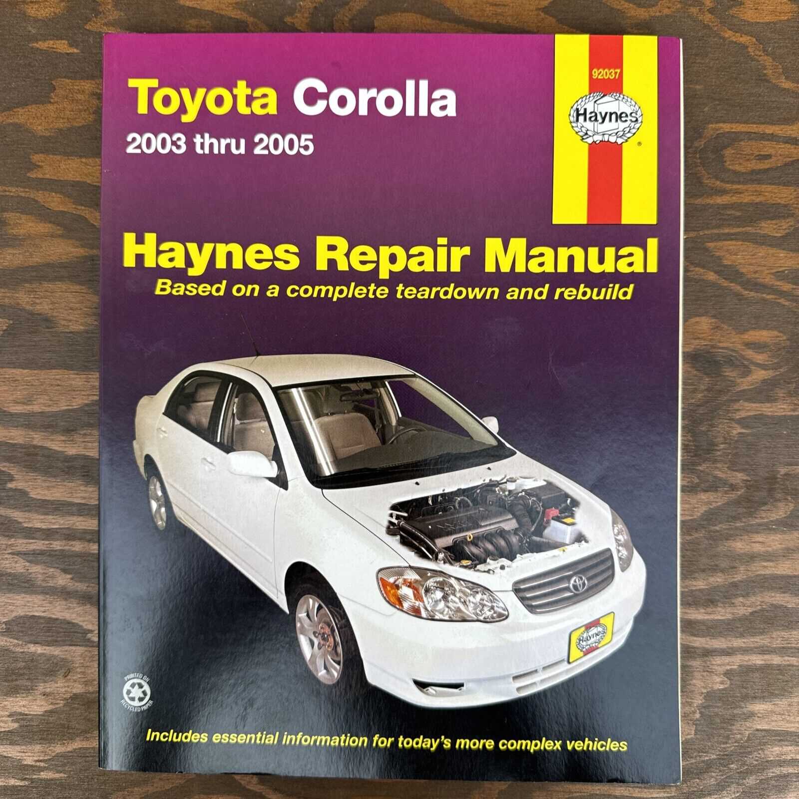 toyota corolla 2005 repair manual