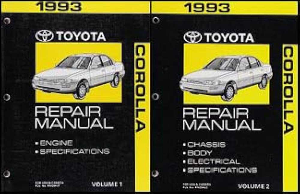 toyota corolla body repair manual