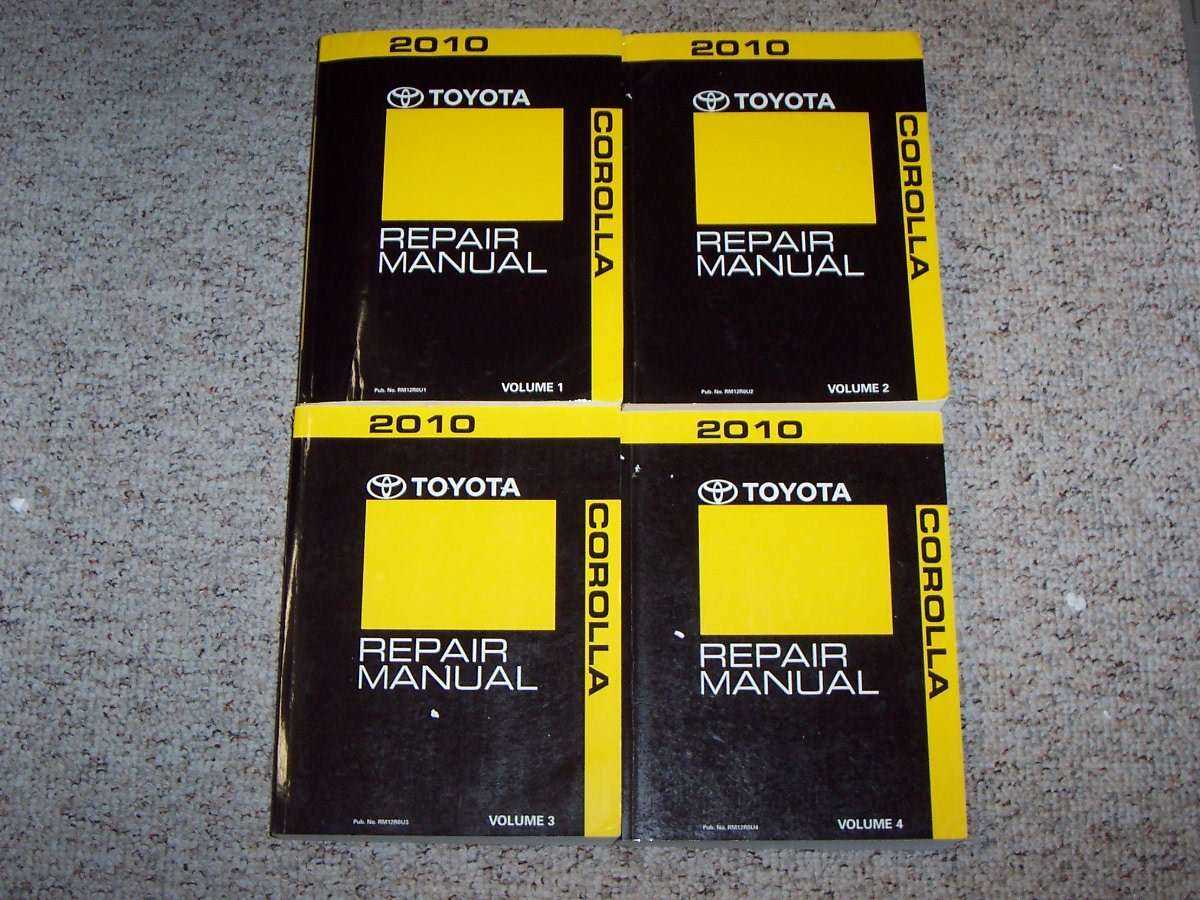 toyota corolla service repair manual