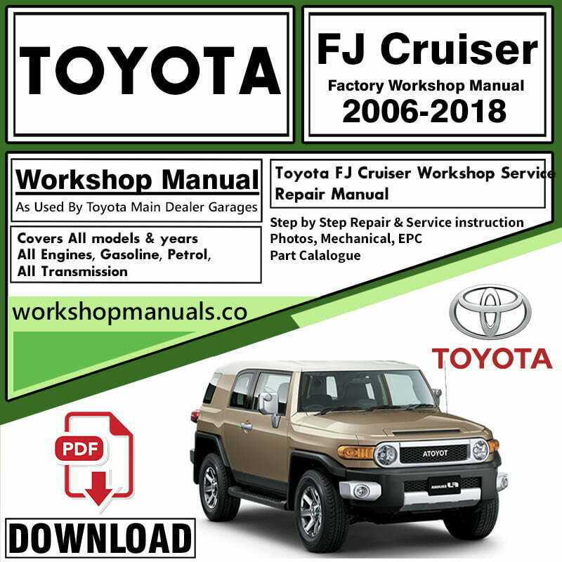 toyota fj cruiser service repair manual