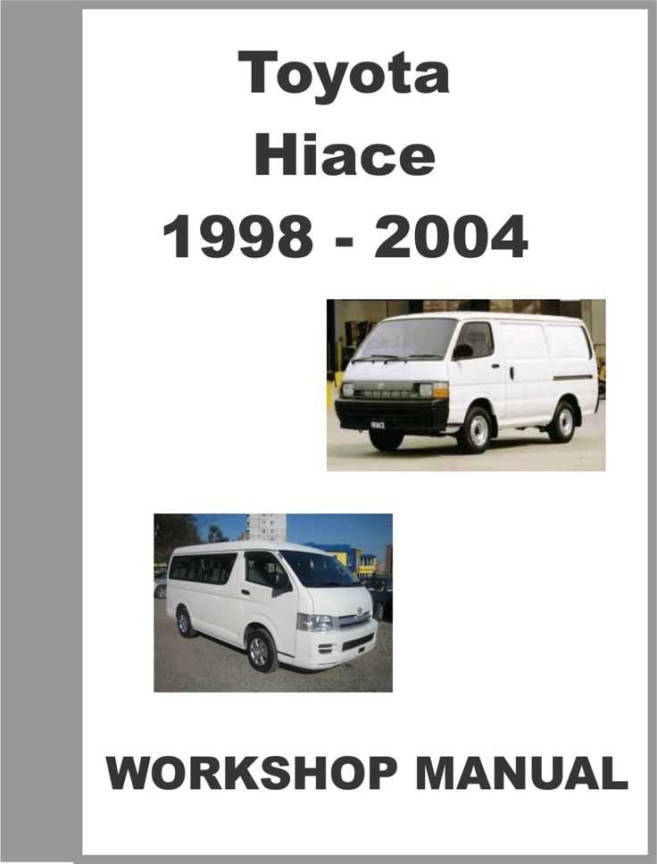 toyota hiace repair manual