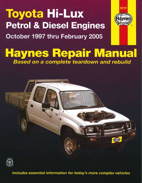 toyota hilux repair manual