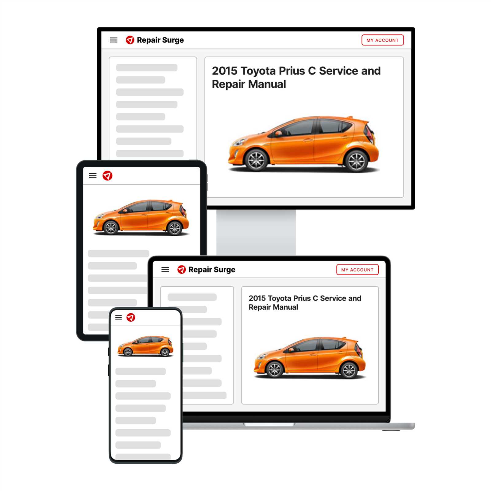 toyota prius c repair manual