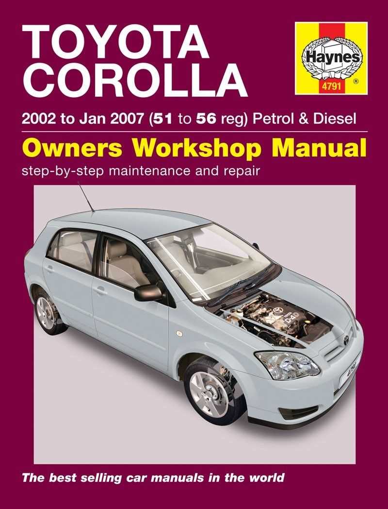 toyota repair manual corolla