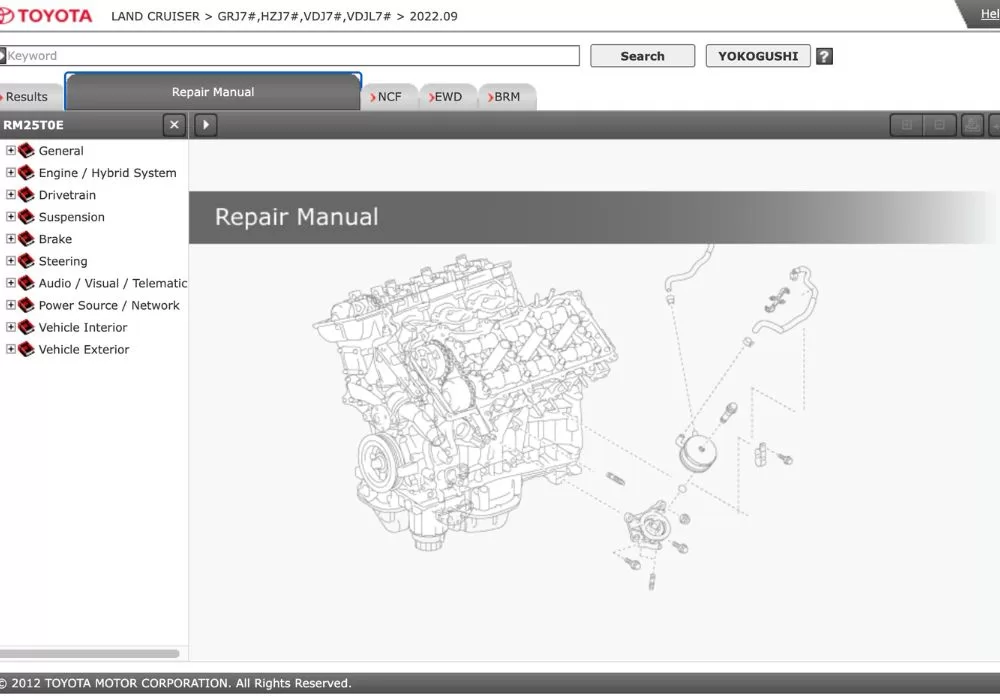 toyota repair manual software