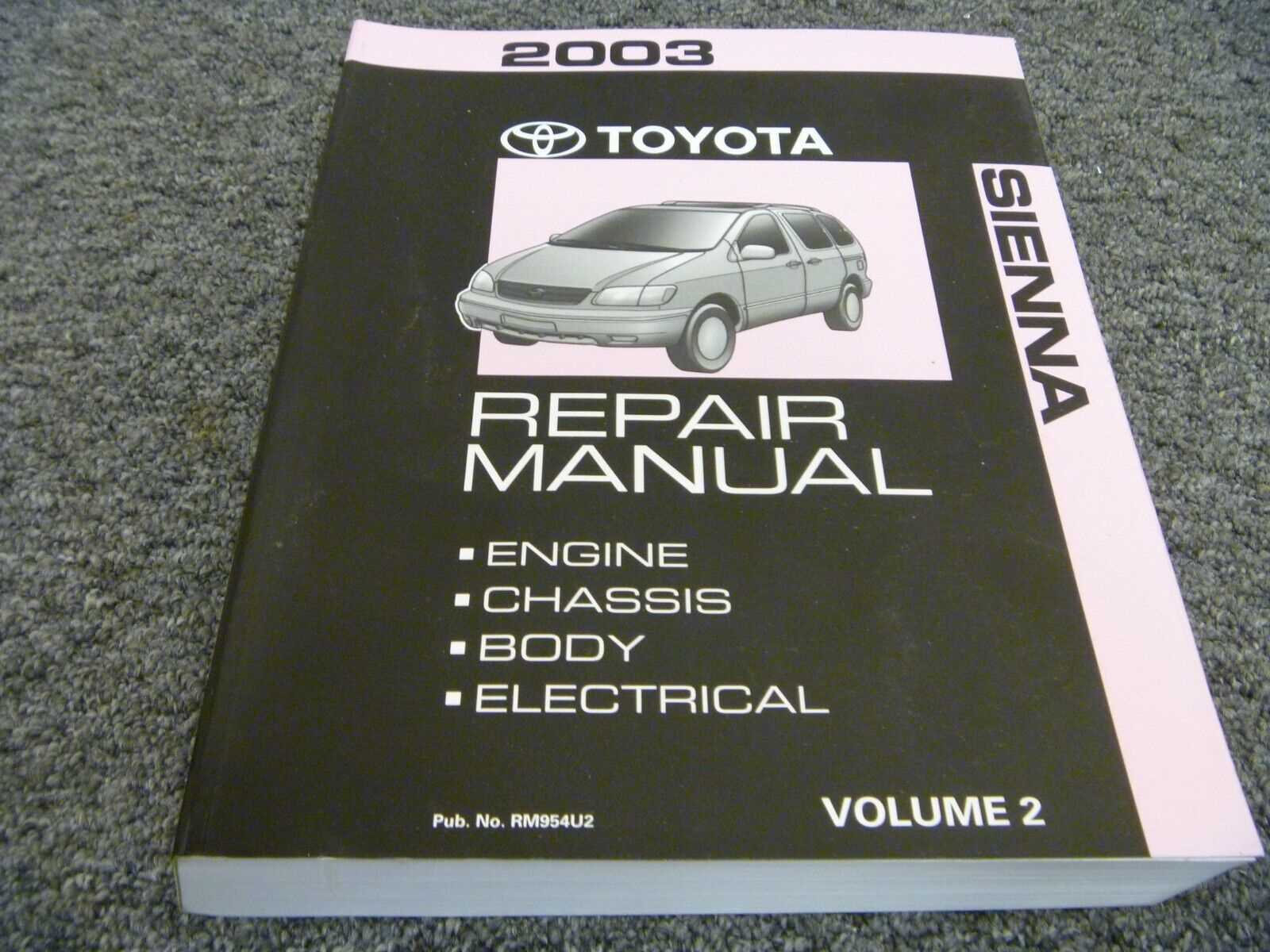 toyota sienna 2003 repair manual