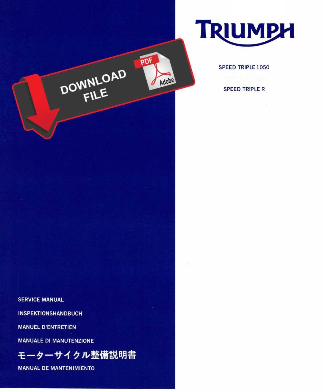 triumph speed triple repair manual
