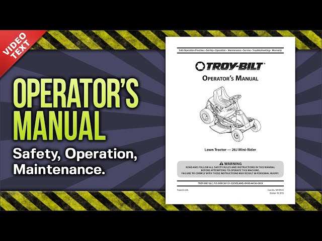 troy bilt lawn mower repair manual