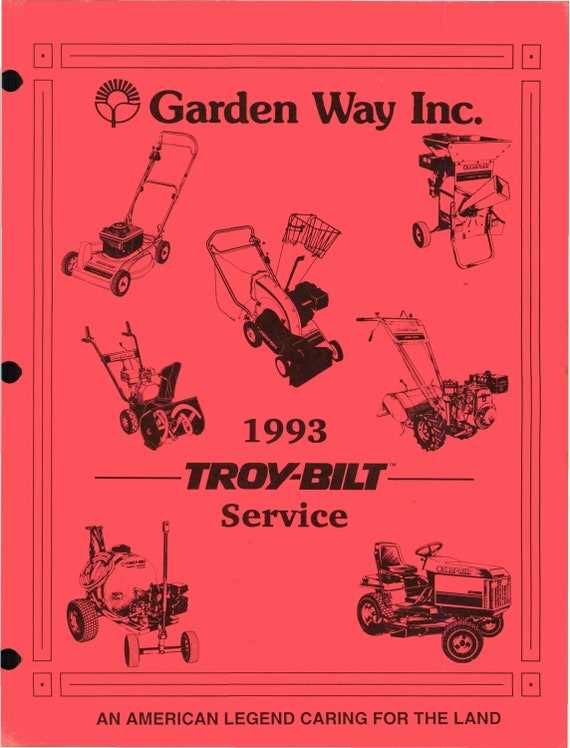 troy bilt tiller repair manual