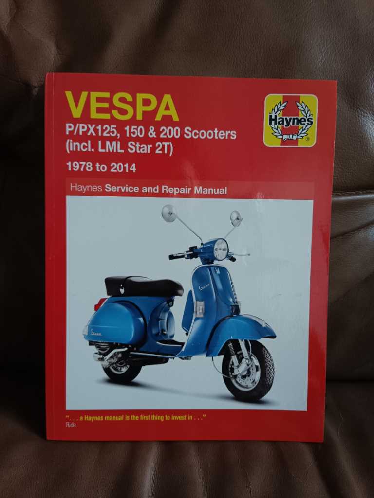 vespa scooter repair manual