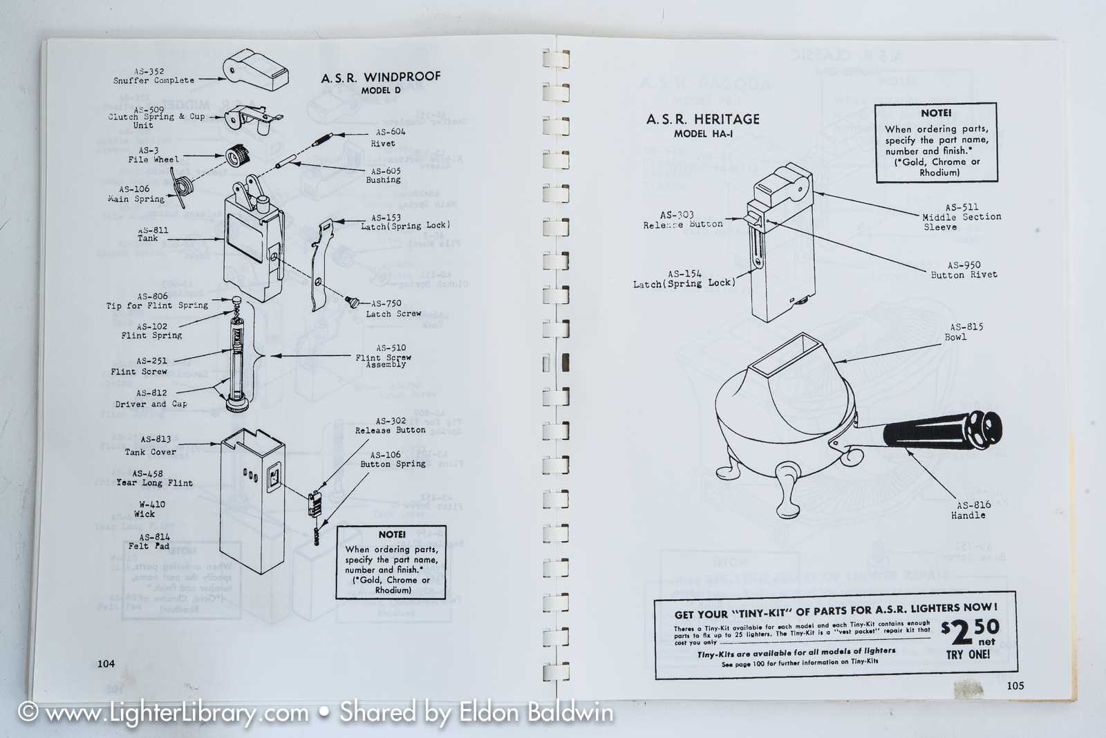 vintage ronson lighter repair manual