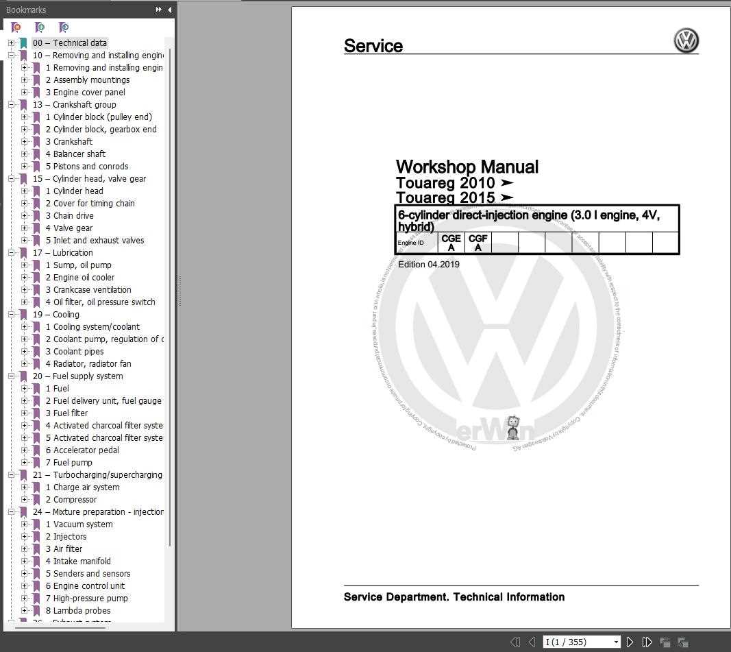 volkswagen touareg repair manual