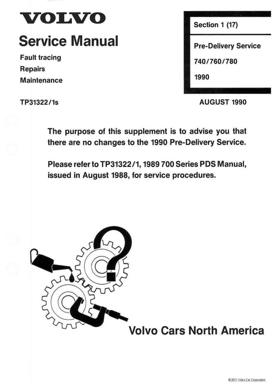 volvo 740 repair manual