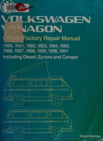 vw vanagon repair manual