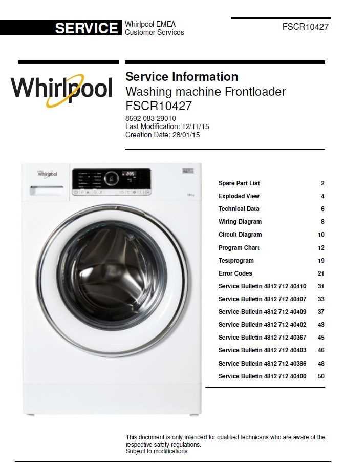 whirlpool cabrio repair manual