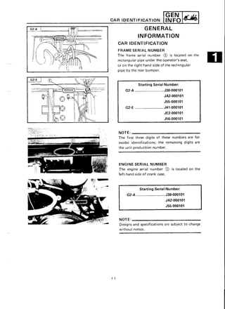 yamaha g2 golf cart repair manual