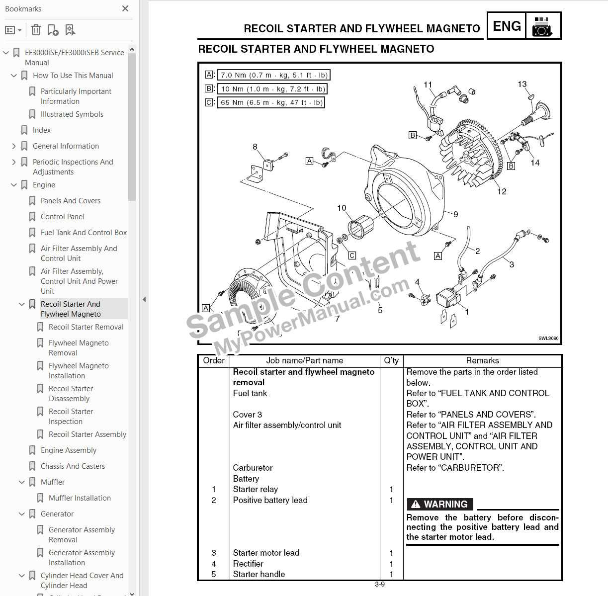 yamaha generator repair manual