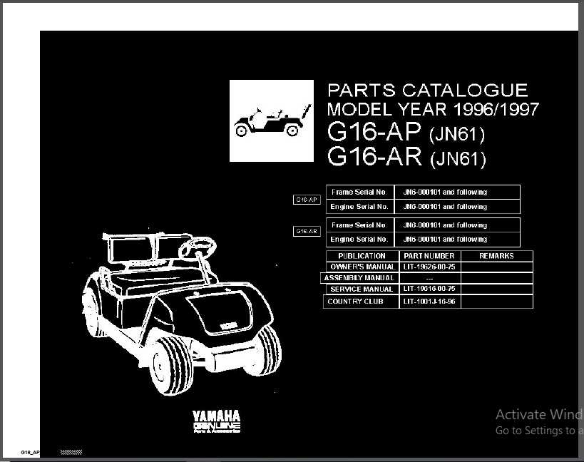 yamaha golf cart repair manual