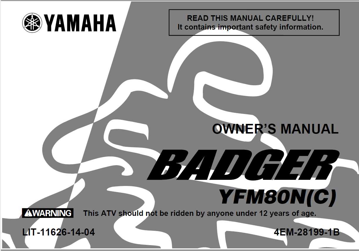 yamaha moto 4 80 repair manual