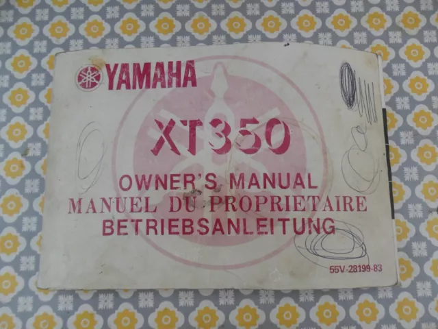 yamaha xt350 repair manual