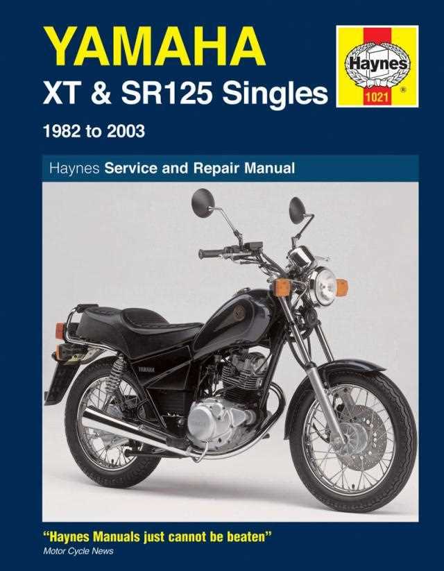 yamaha xt350 repair manual