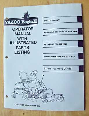 yazoo mower repair manual