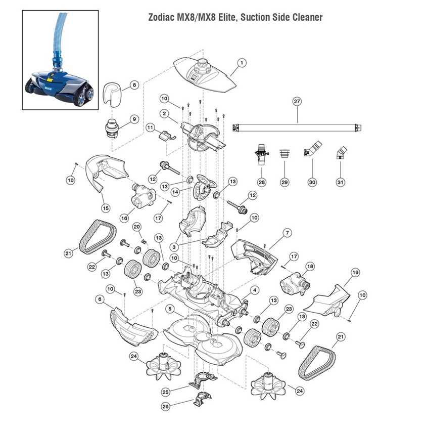 zodiac mx8 elite repair manual