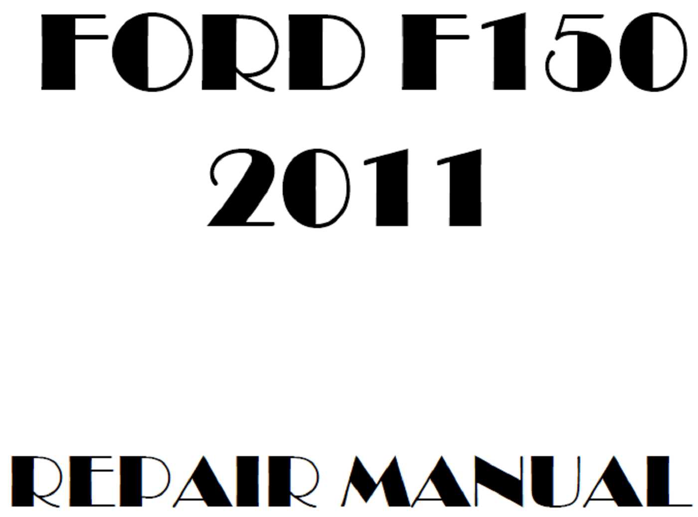 2011 f150 repair manual