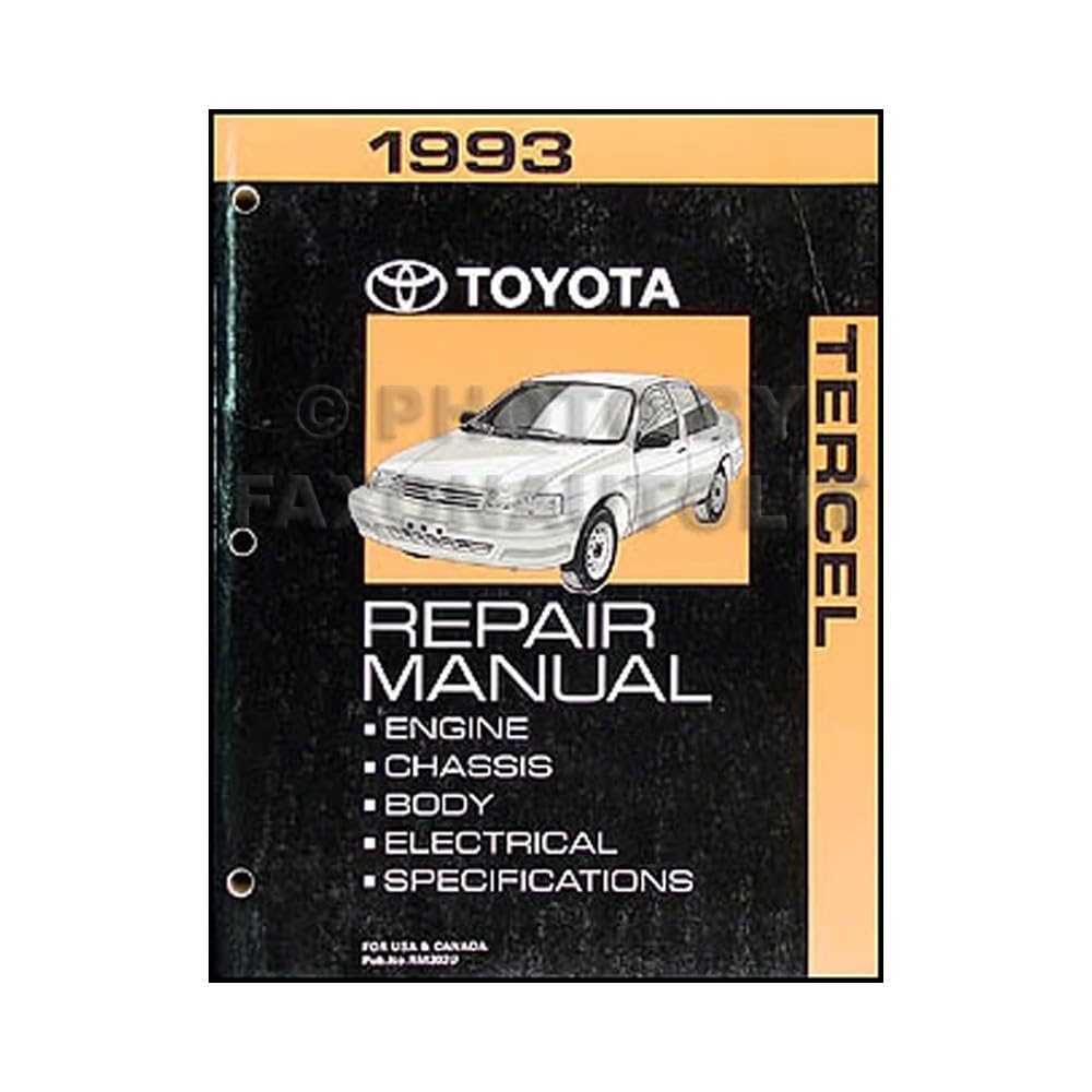 1993 toyota tercel repair manual