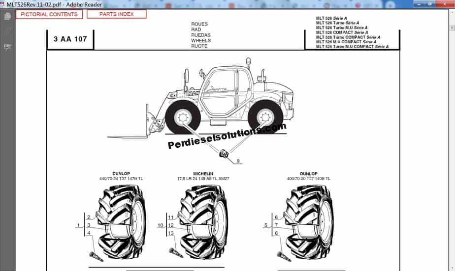 manitou telehandler repair manual