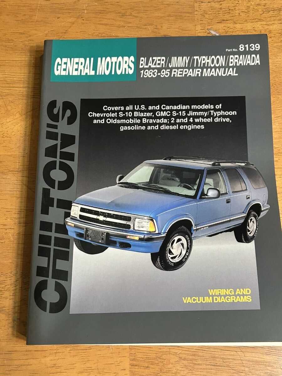 2000 chevy blazer repair manual