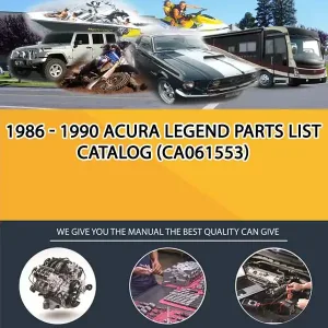 acura legend repair manual