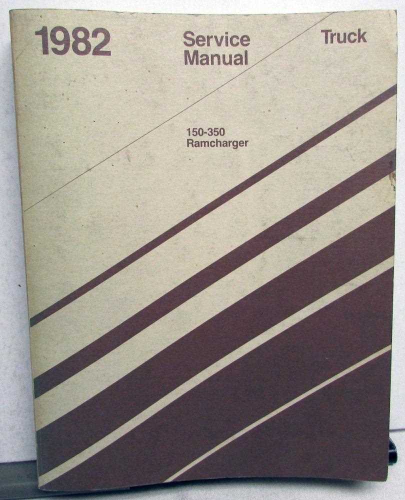 dodge ramcharger repair manual