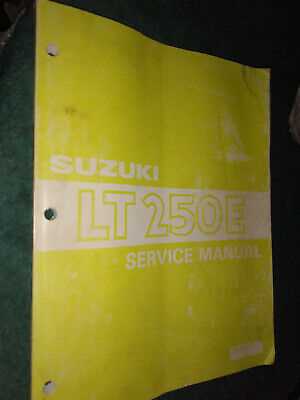 suzuki four wheeler repair manual