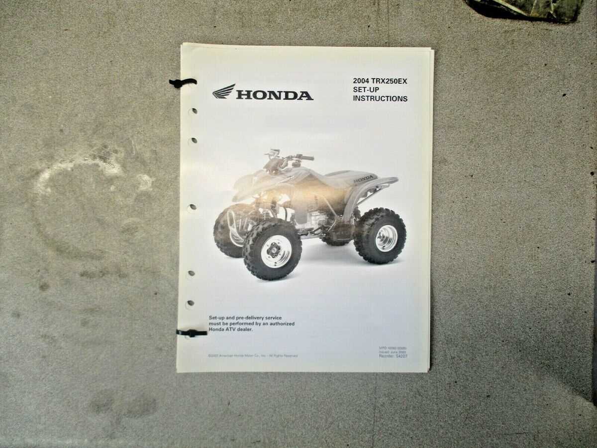 honda 250ex repair manual