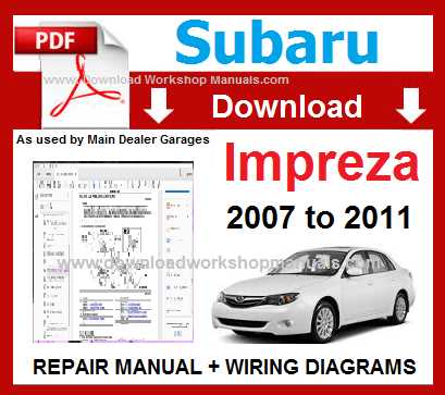 subaru body repair manual