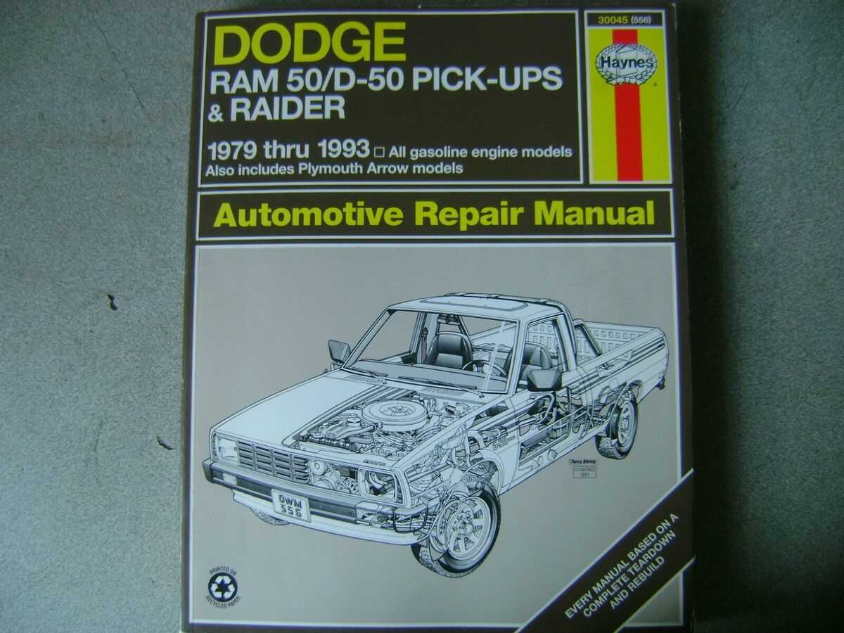 dodge ram 50 repair manual