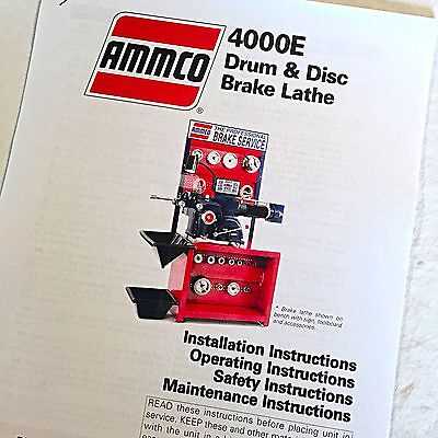 ammco 4000 repair manual