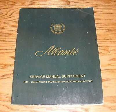 cadillac allante repair manual