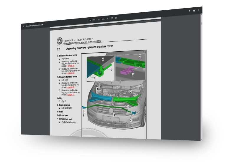 volkswagen tiguan repair manual