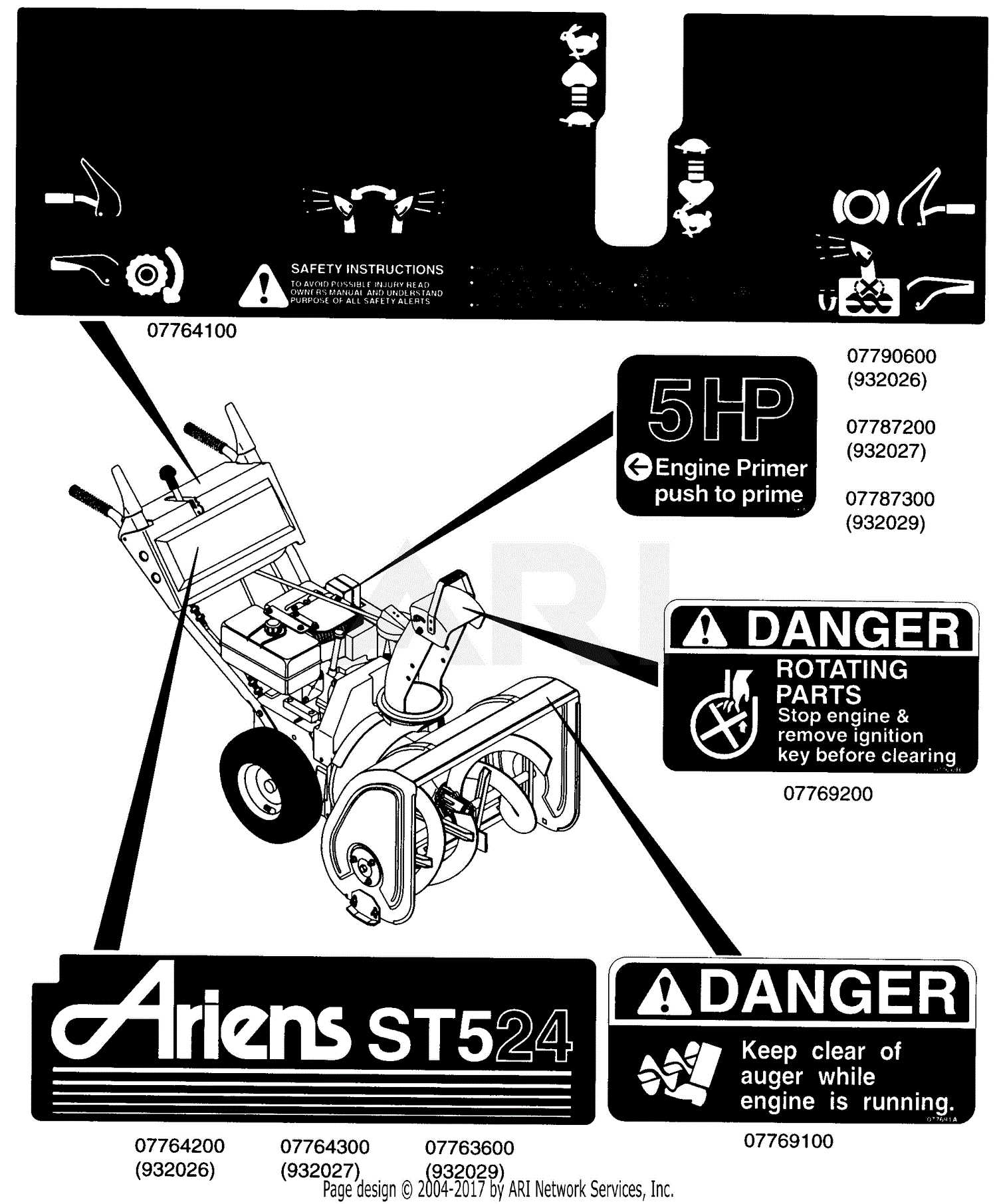 ariens st824 repair manual