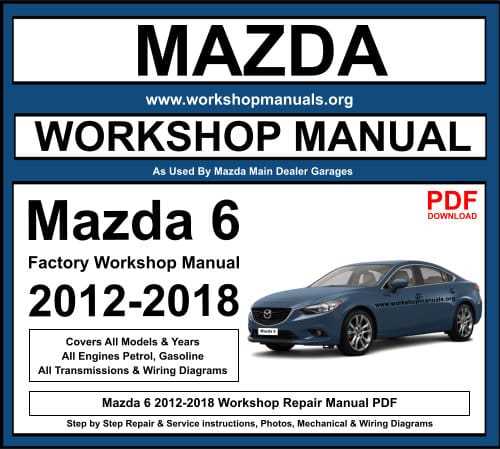 2015 mazda 6 repair manual