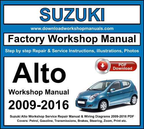 suzuki car repair manual