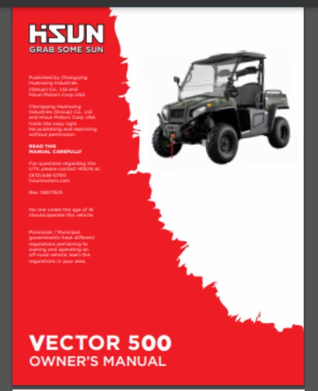 hisun 500 utv repair manual