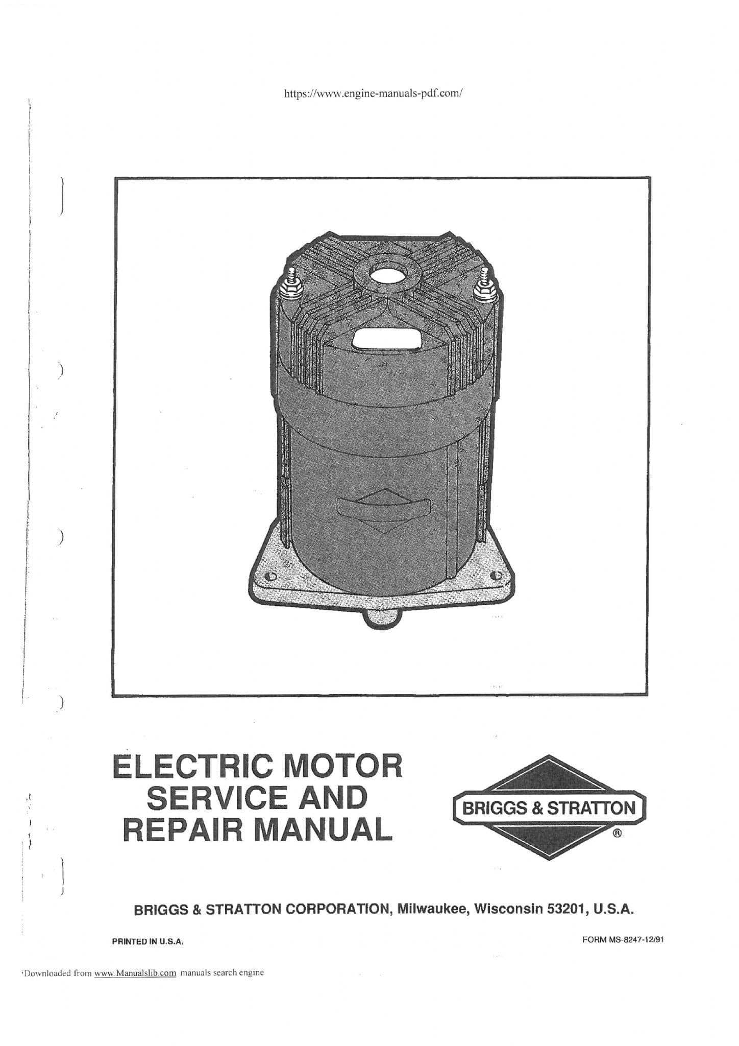 briggs & stratton repair manual all models