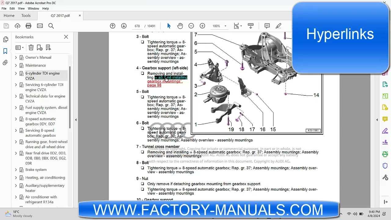 audi q7 repair manual