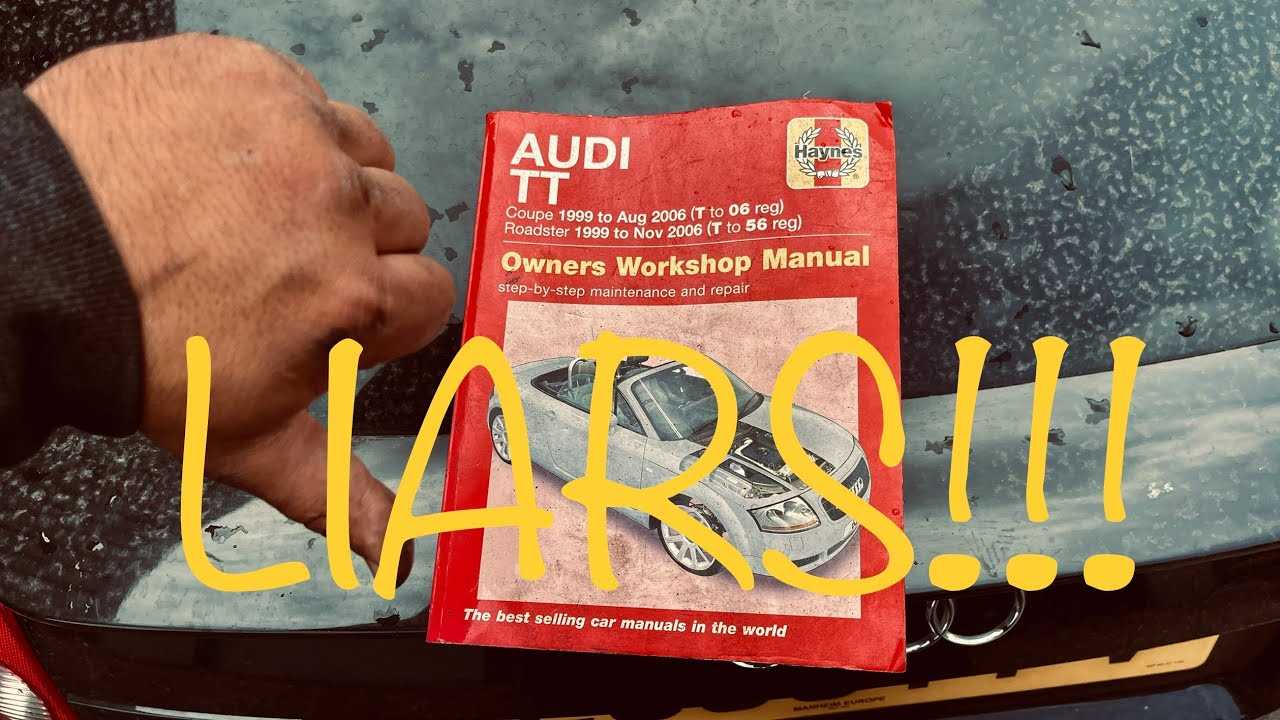 audi tt repair manual