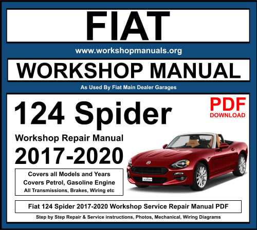 fiat 124 spider repair manual